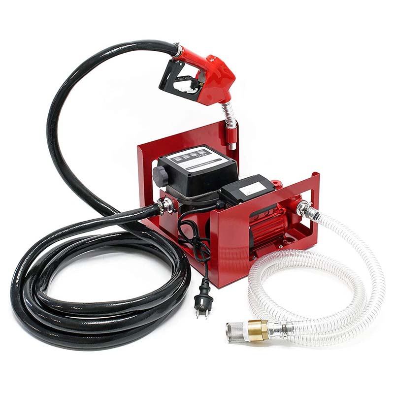 Selbstansaugende elektrische Öl-Diesel-Förderpumpe mit 4-stelligem Durchflussmesser