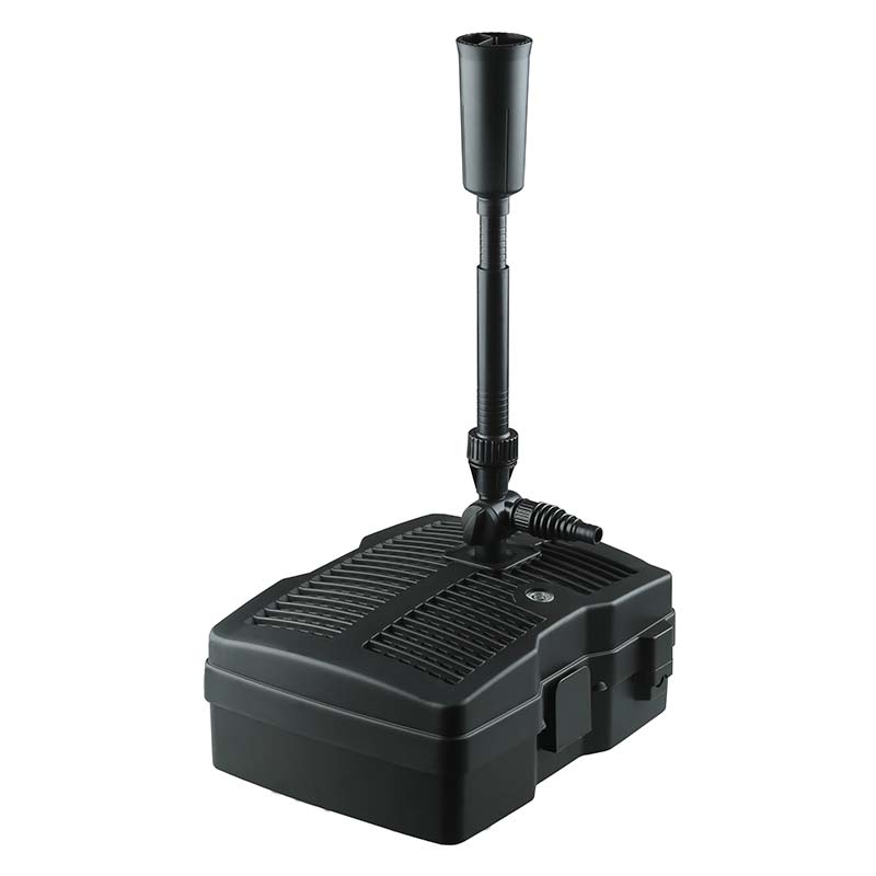 Wasserfall-Fischteichbrunnenpumpe mit verschiedenen Düsen